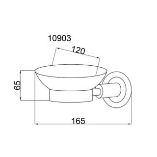 Мыльница Boheme Murano золото 10903-G